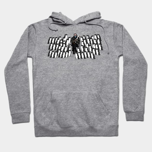 Bernie Sanders plays Goose Game in Penguin Waddle Hoodie by ellenhenryart